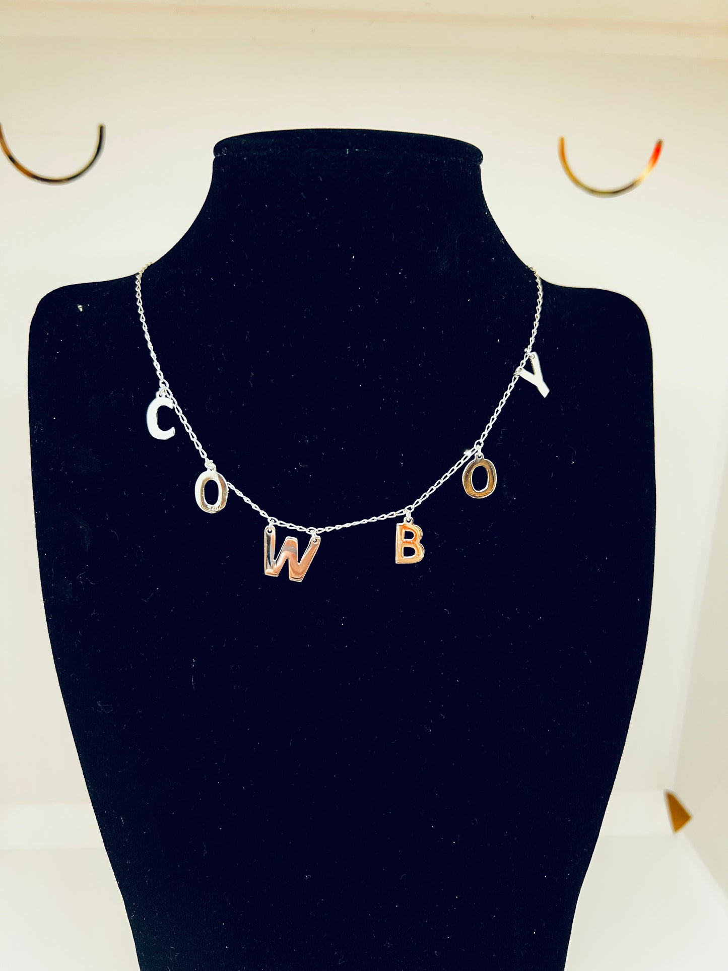 Wanna be a Cowboy Baby Necklace