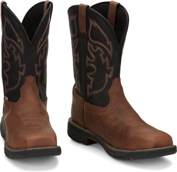 Justin Men's Stampede Rush Western Work Boots (wk4337)