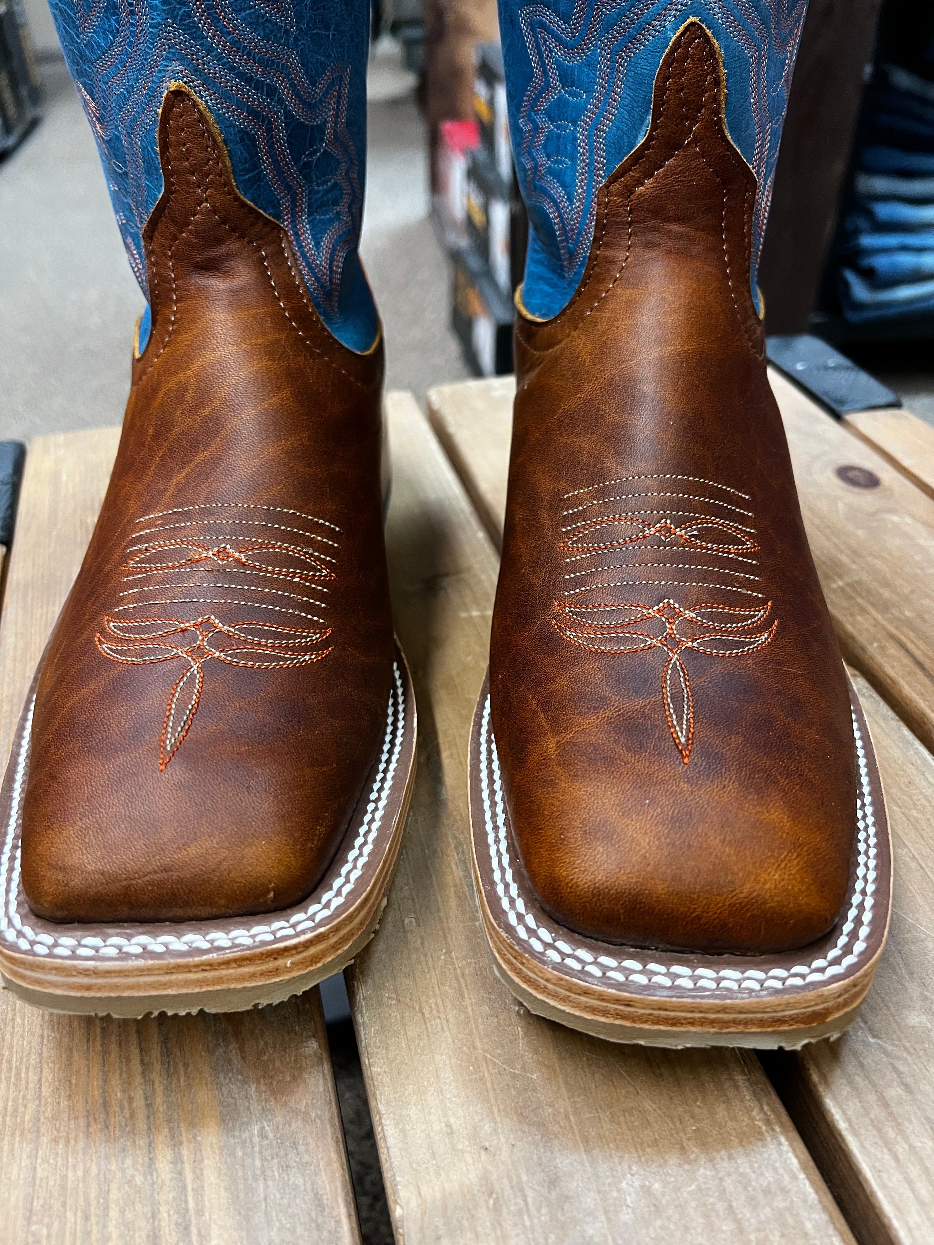 Men's Anderson Bean Danube Mad Dog Leather Briar Cowboy Boots (S3000)