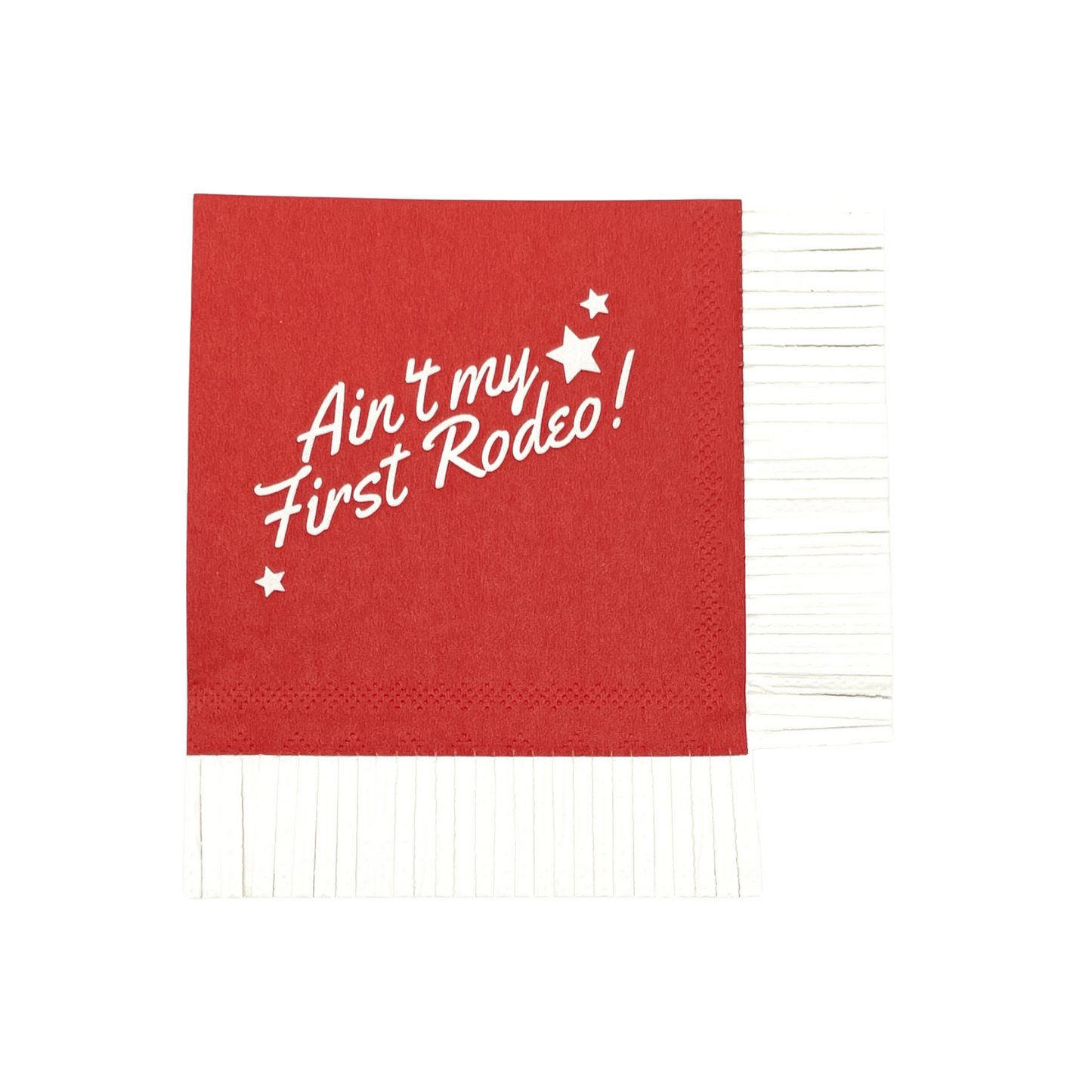 Ain't My 1st Rodeo Fringe Cocktail Napkins (Set of 20)