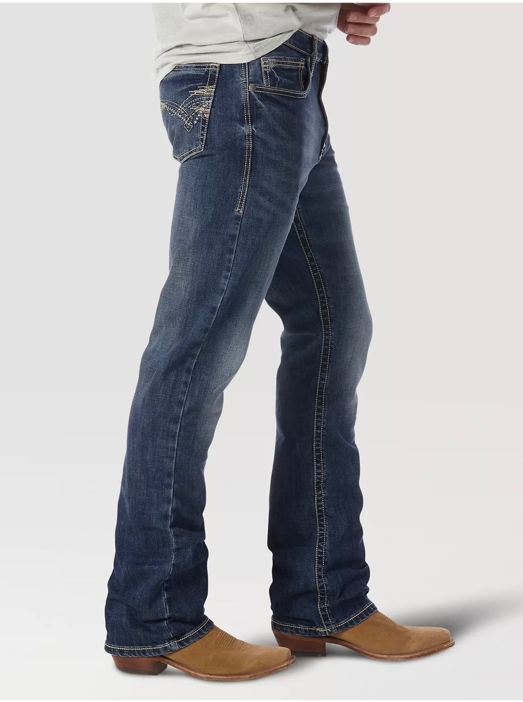 MEN’S WRANGLER® 20X® NO. 42 VINTAGE BOOTCUT JEAN IN MIDLAND COMFORT STRETCH (42mwxmd)