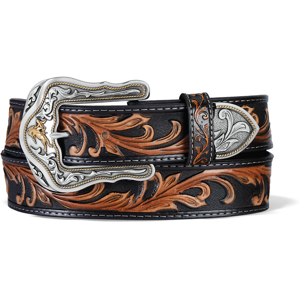 TONY LAMA WESTERLY RIDE BROWN - ACCESSORIES BELT MEN - C41519