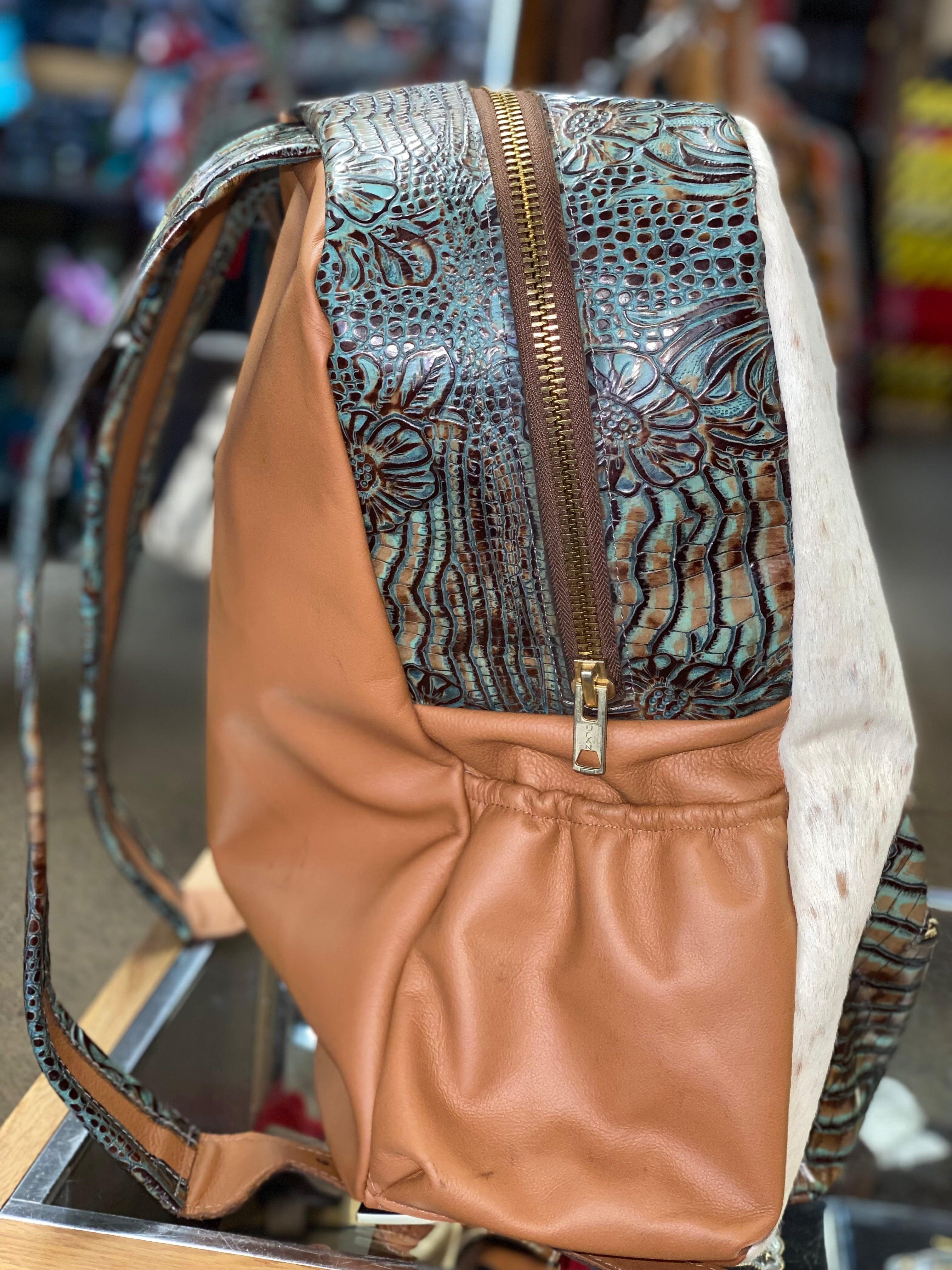 The Whole Herd Cowhide Backpack