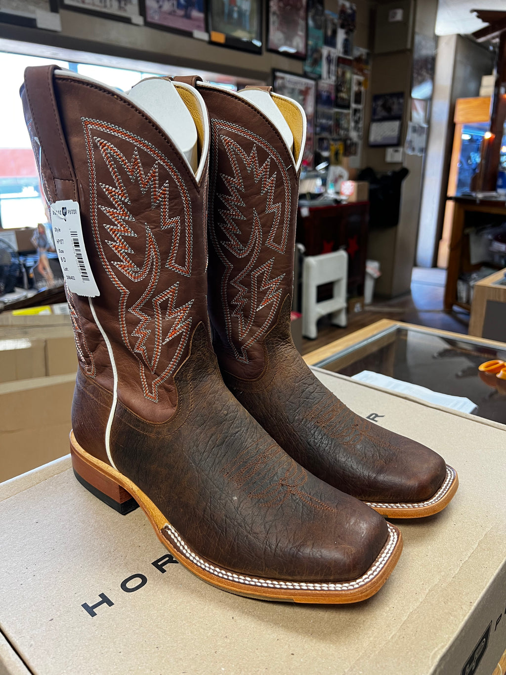 Horsepower Distressed Bison Boots (HP1877)