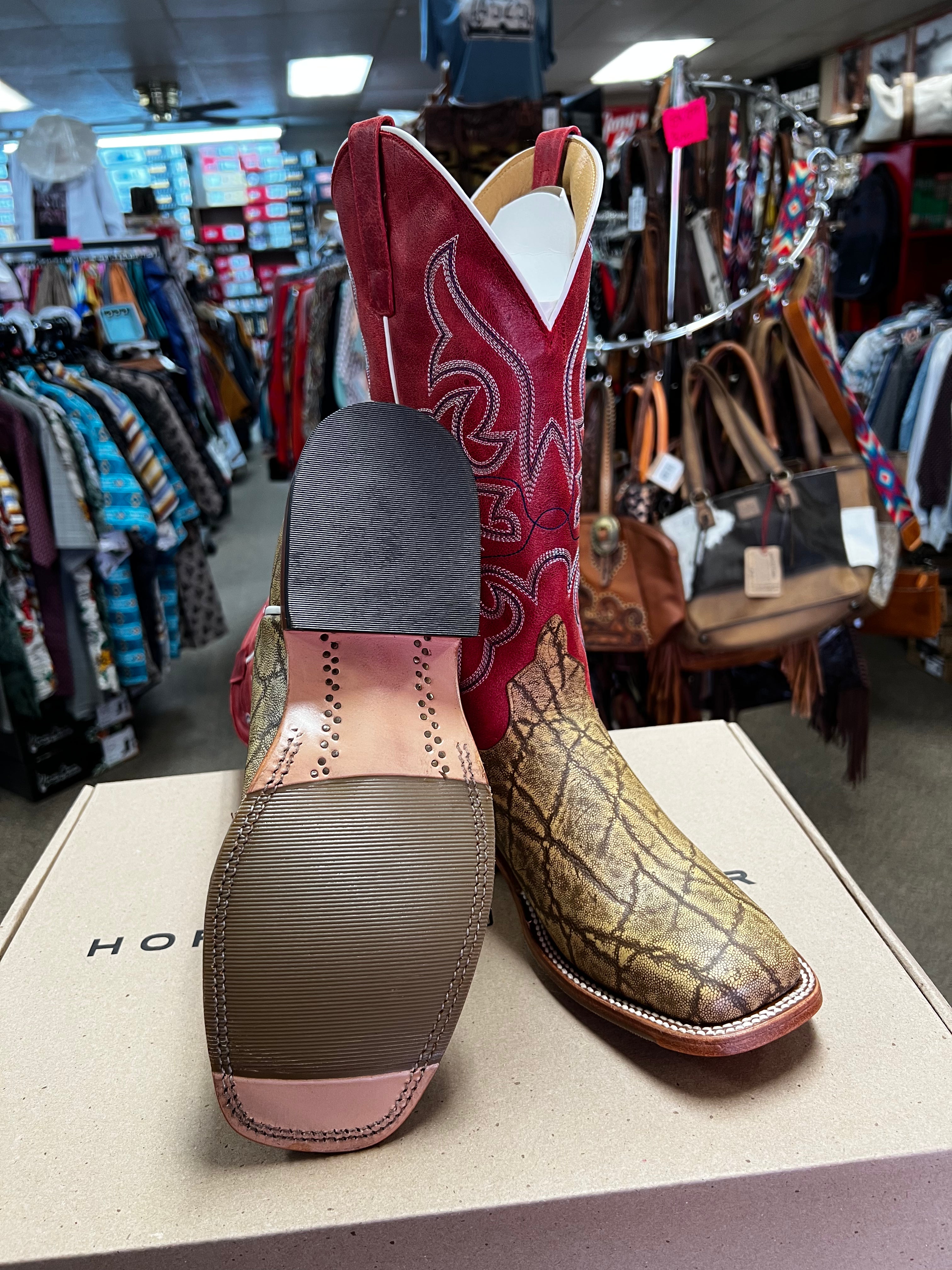 Horsepower Light Tan Eleprint Boots (1864)