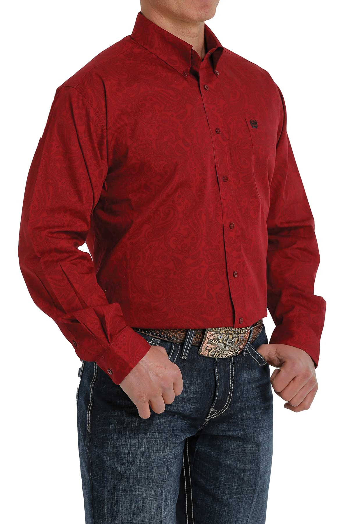Cinch Men’s Red Paisley Shirt (5322)