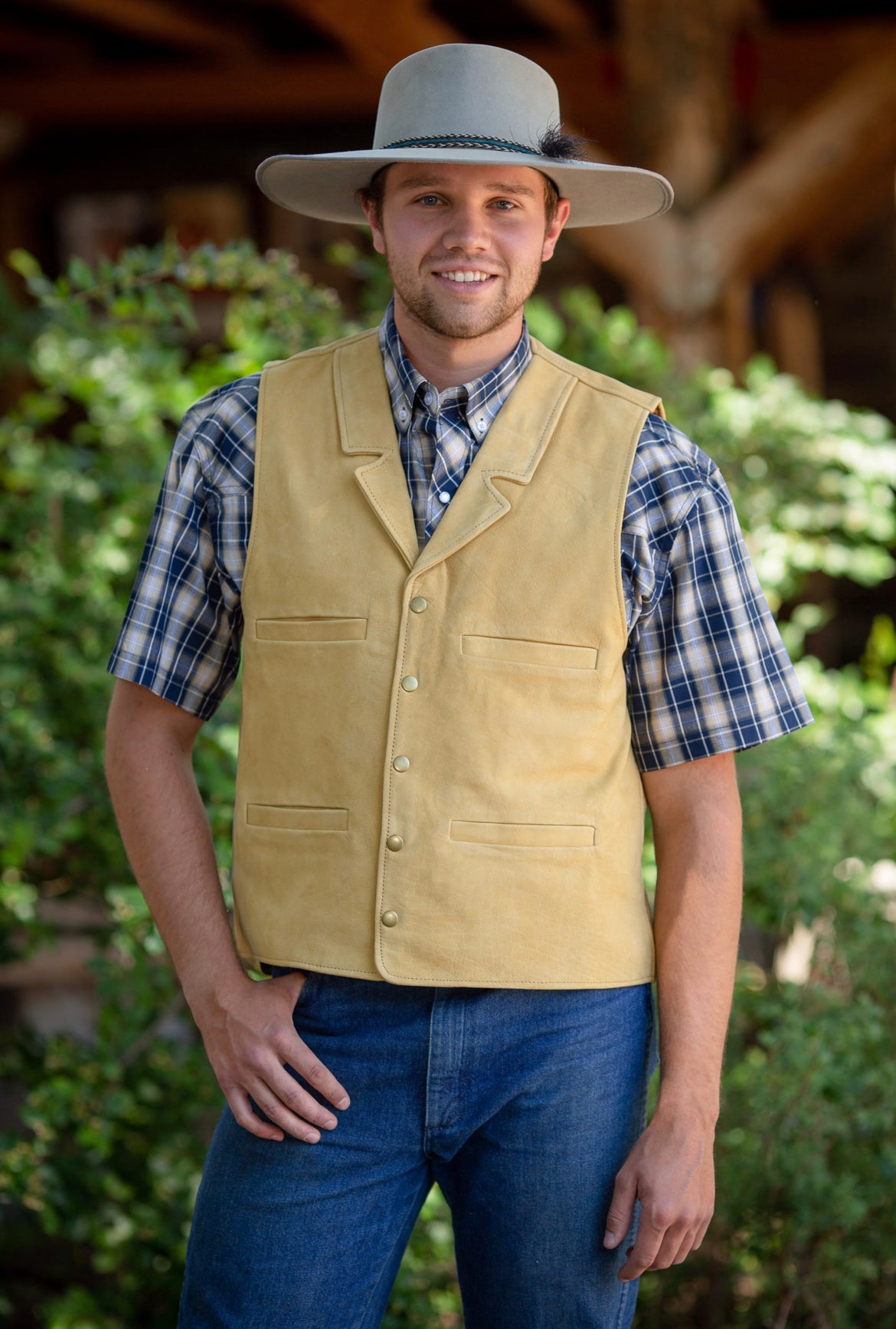 Wyoming Traders Buffalo Leather Vest