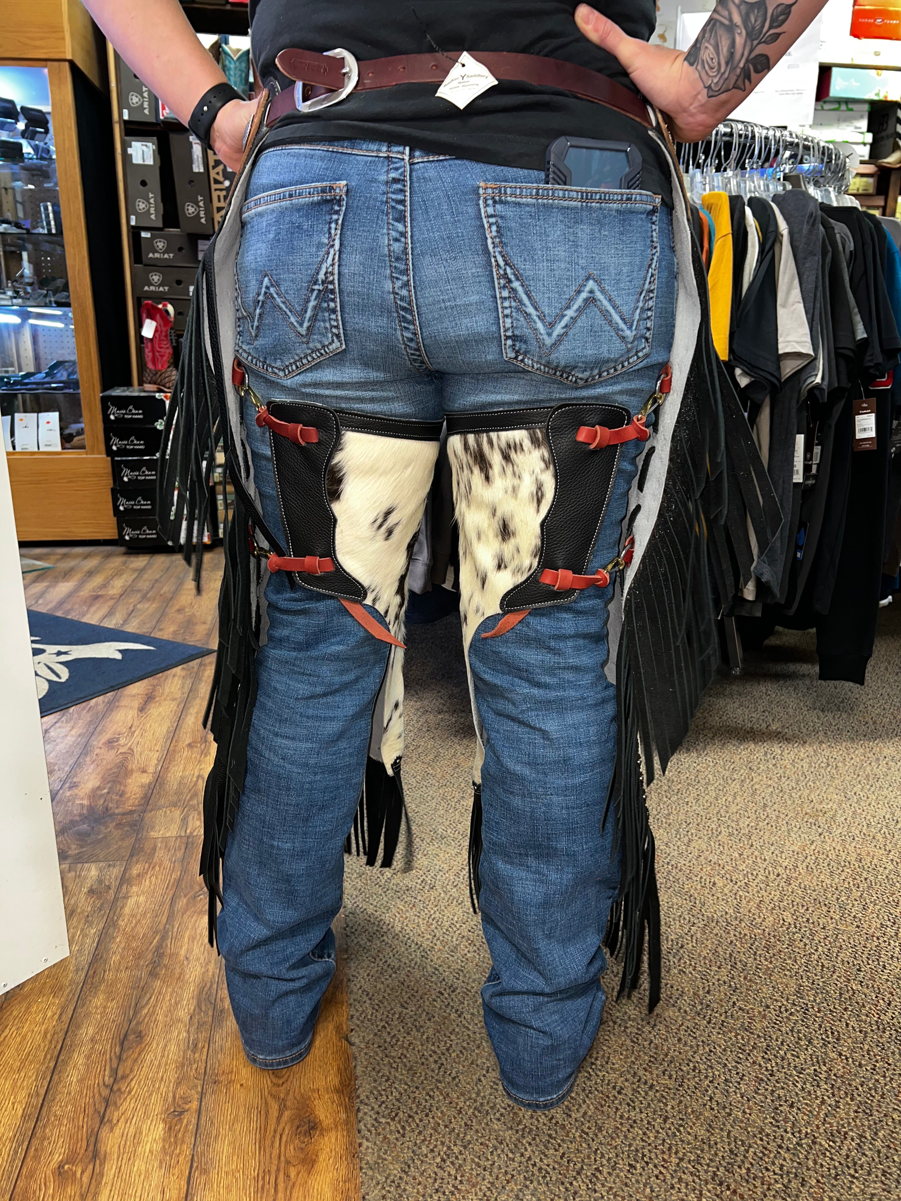 Rockin’ Y Saddlery Adult Large Hair On Chinks