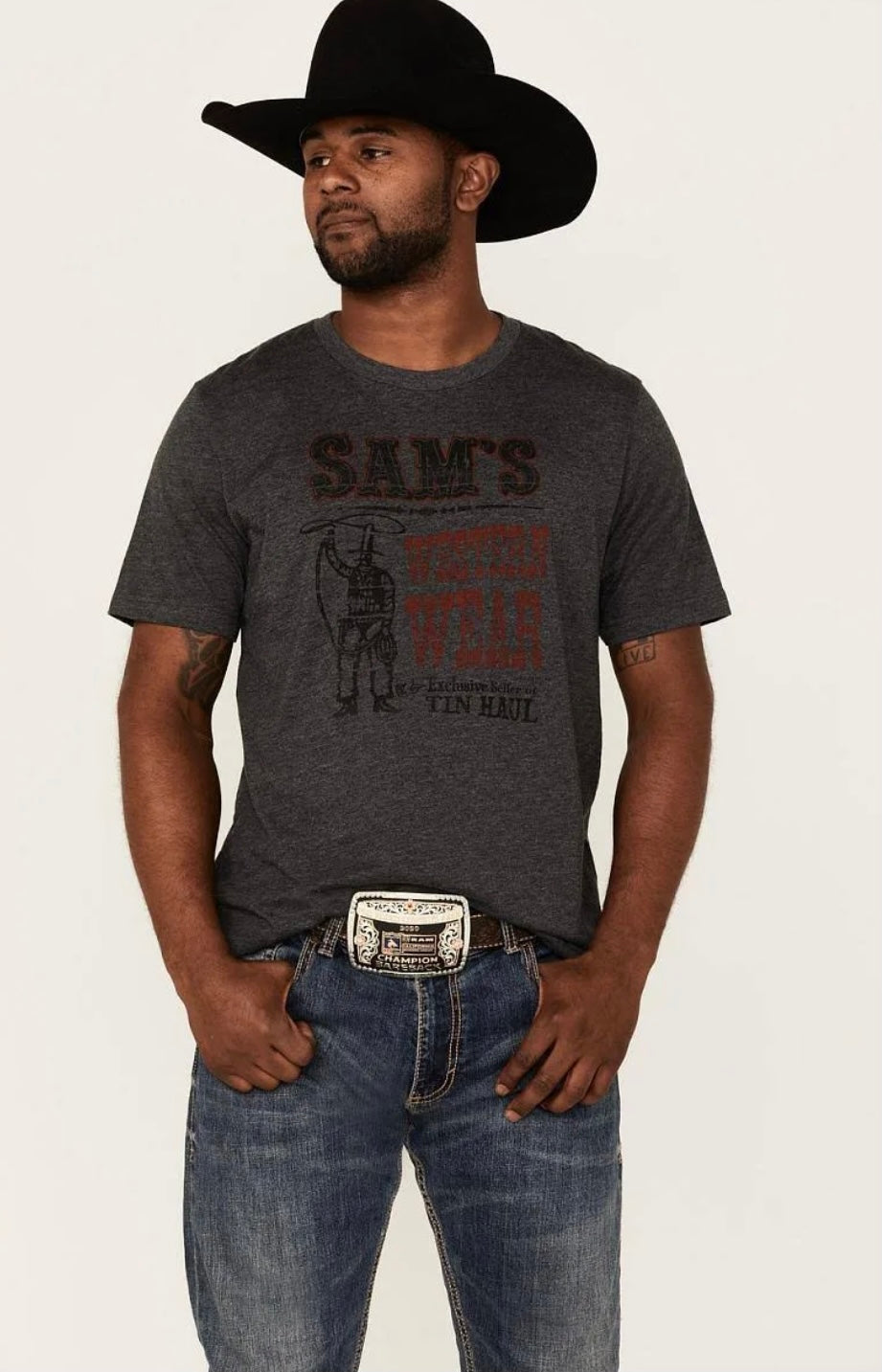 Tin Haul Tee ‘Sam’s Western Wear’ (03GY)