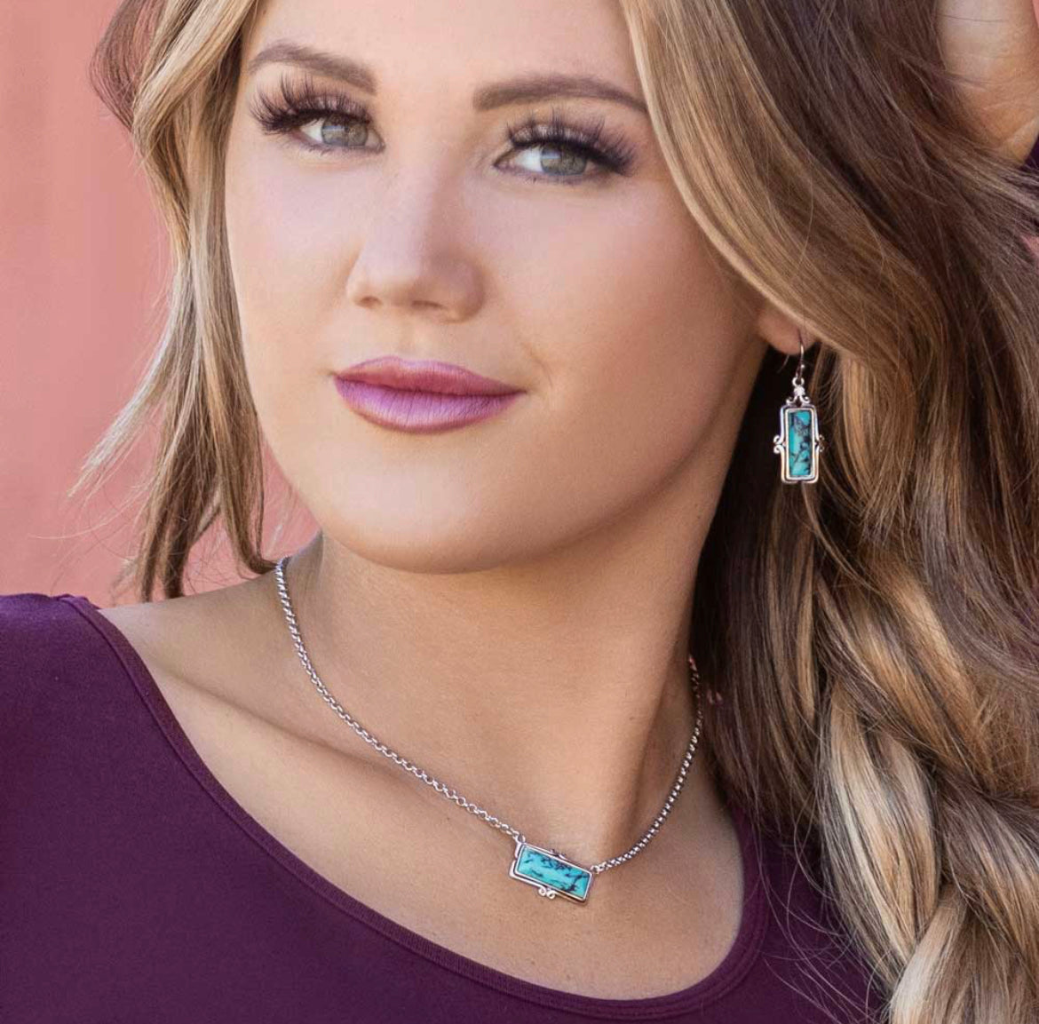 Looking Glass Turquoise Necklace