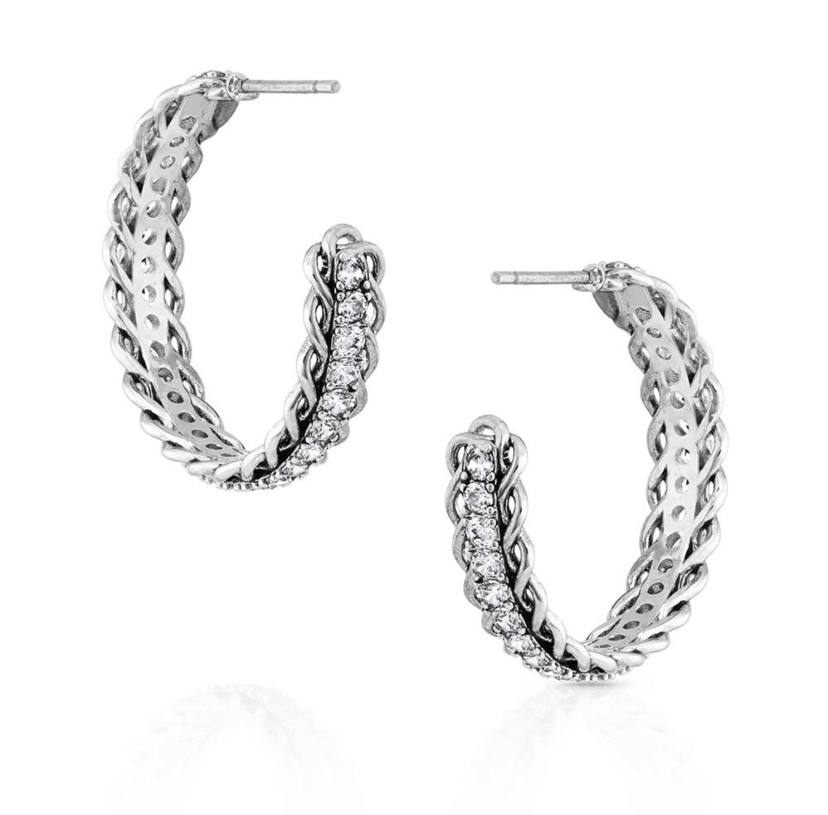 Crystal Roads Hoop Earrings