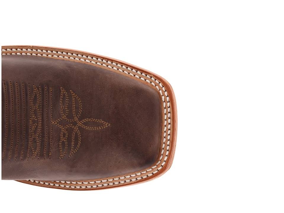 Justin Mens Bent Rail Western Boots Brown/White (BR313)