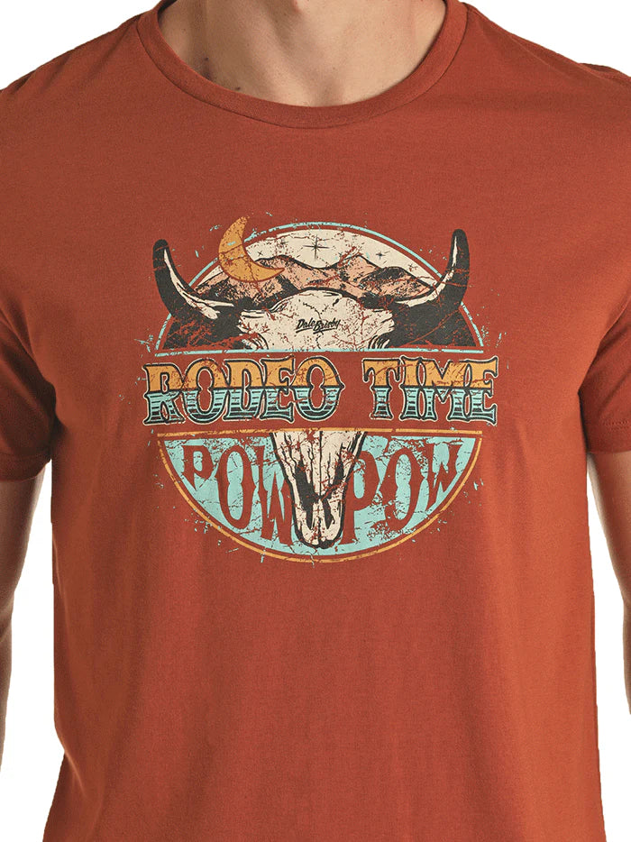 Dale Brisby Rodeo Time Tee Rust (3365)