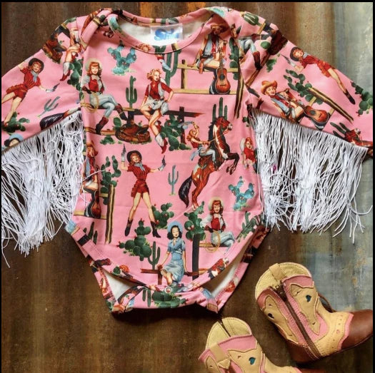 Giddy On Up Long Sleeve Shirt & Onesie (SB07)