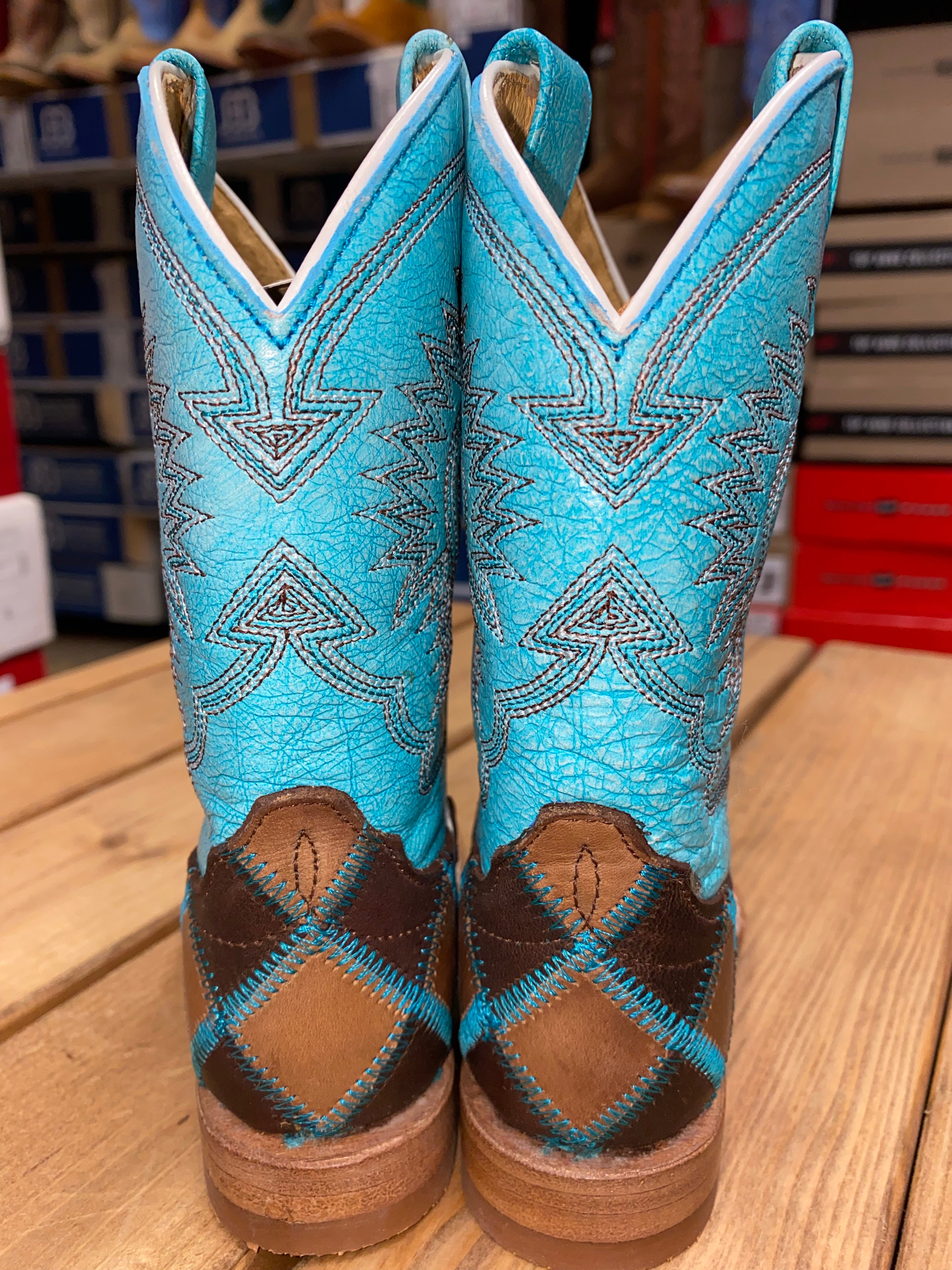 Horsepower Kids Turquoise Patchwork (1055)