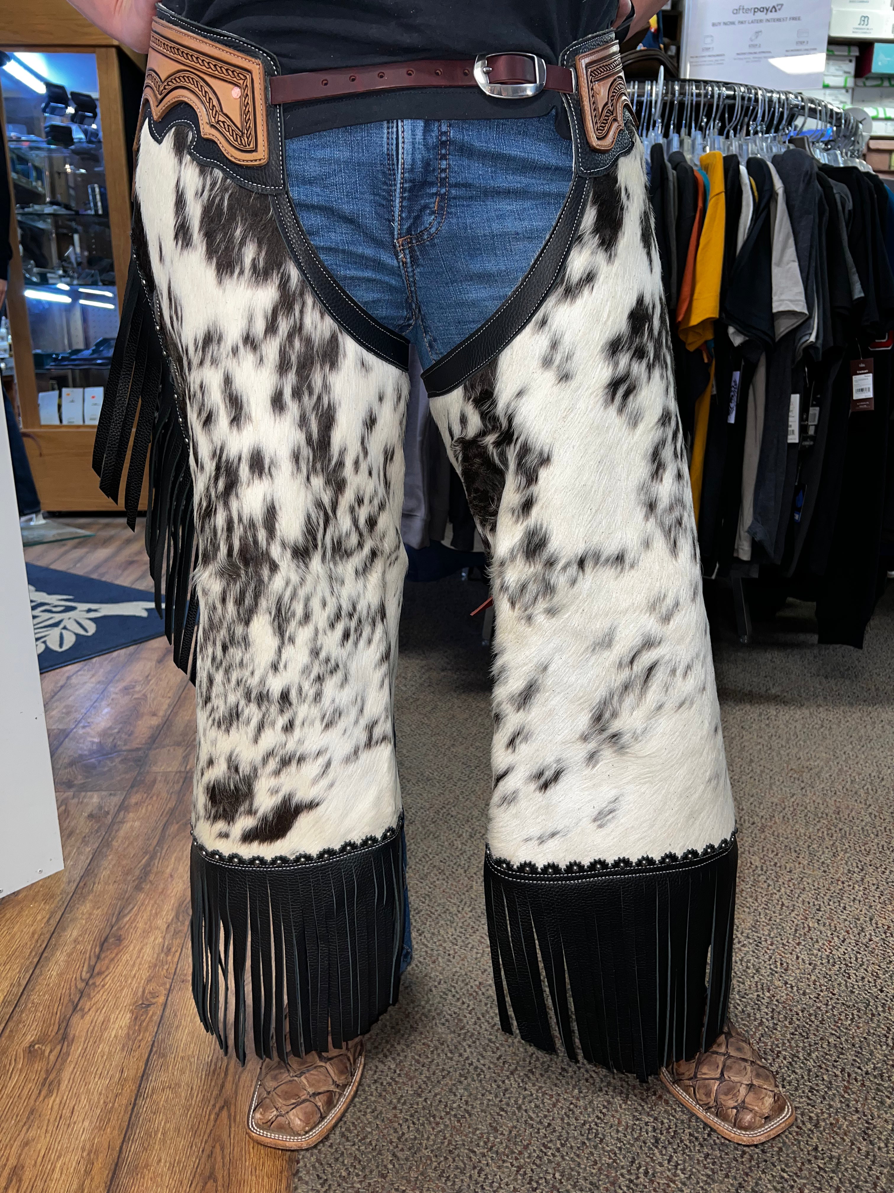 Rockin’ Y Saddlery Adult Large Hair On Chinks