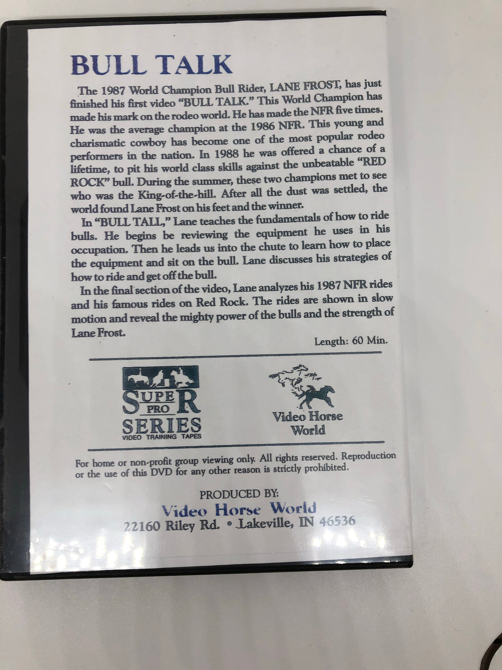 Lane Frost Bull Talk