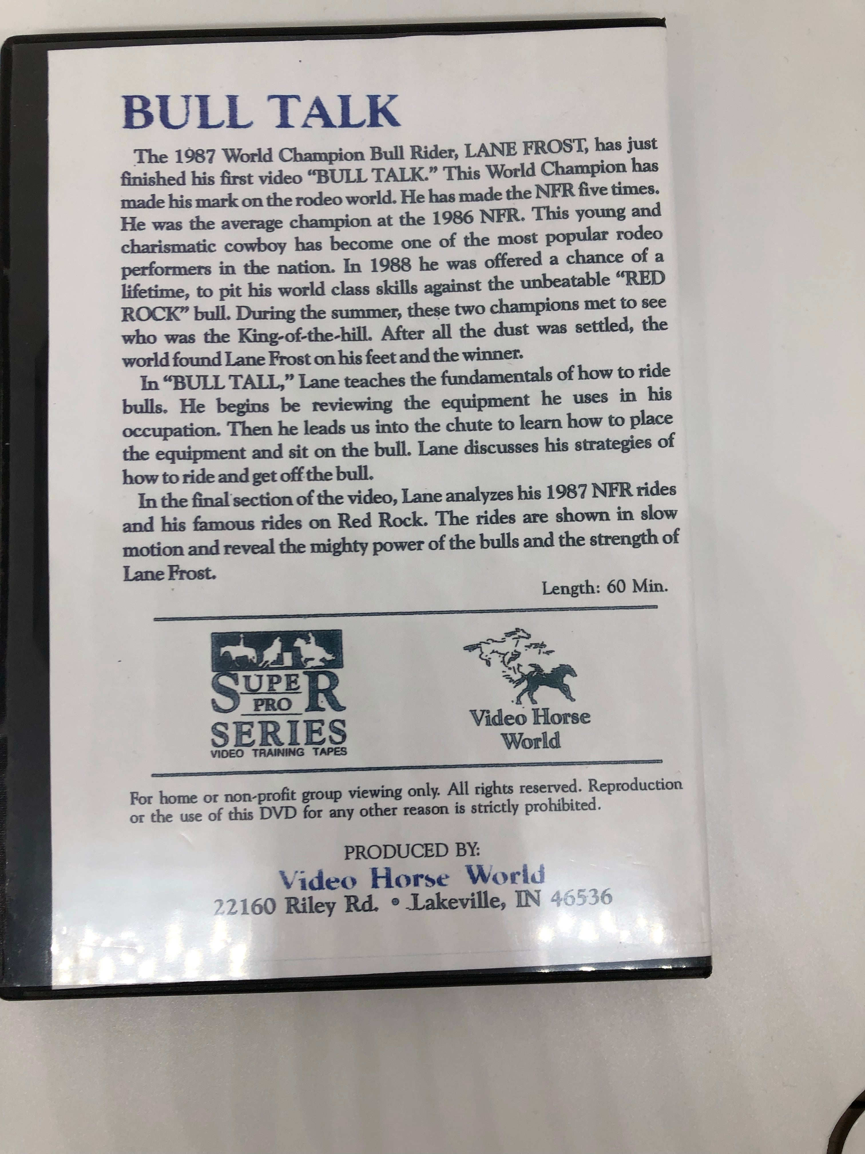 Lane Frost Bull Talk