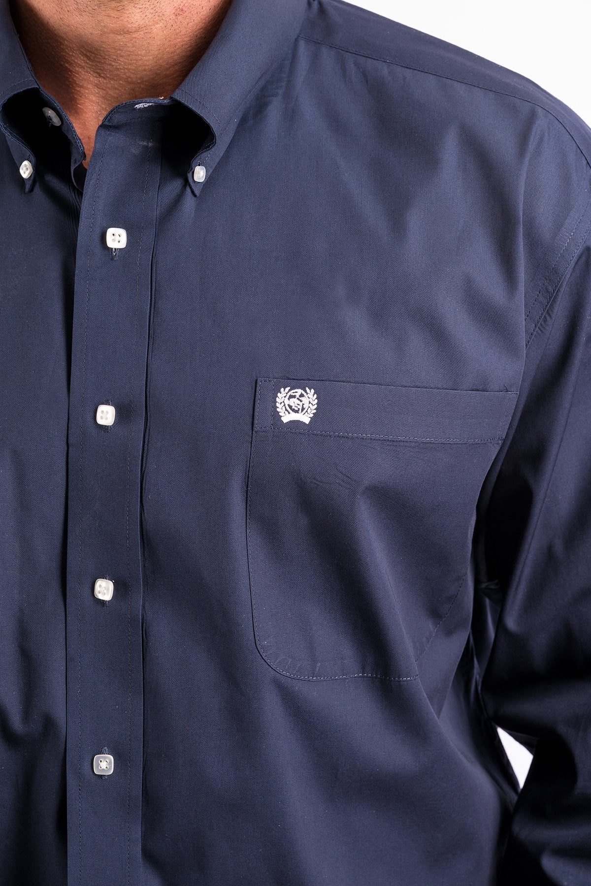 Cinch Solid Navy Men's Shirt