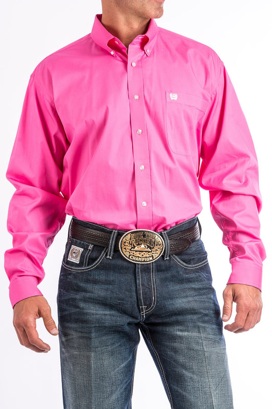 Cinch Solid Pink Men's Shirt