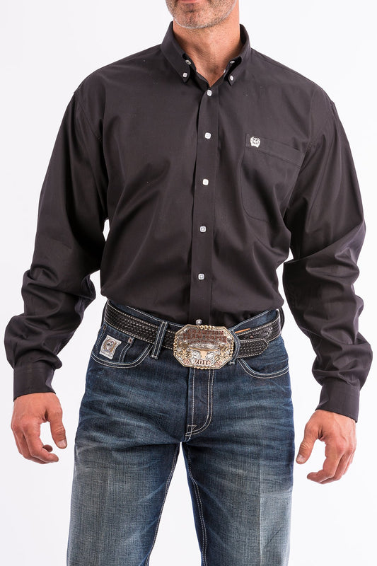 Cinch Solid Black Men's Shirt