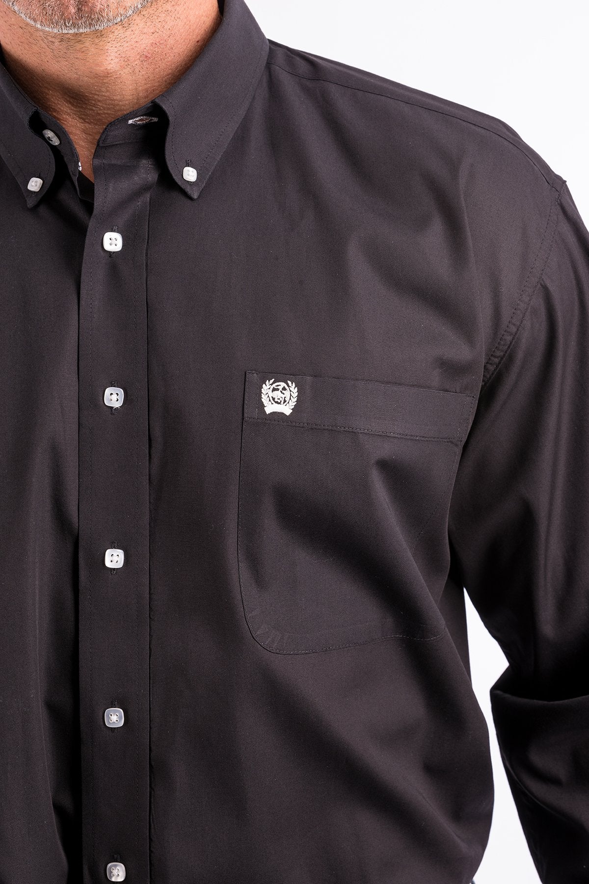 Cinch Solid Black Men's Shirt