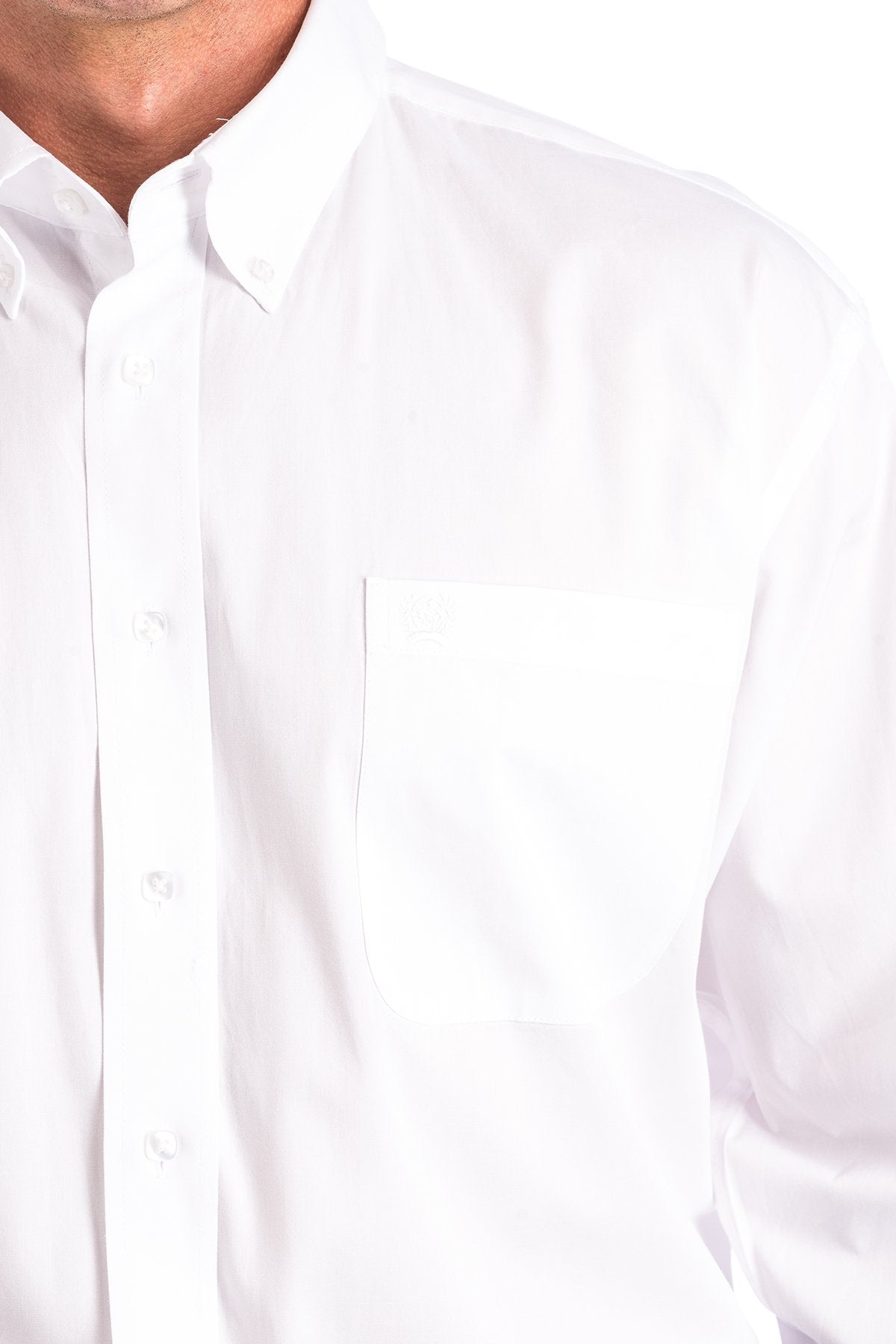 Cinch Solid White Men's Shirt